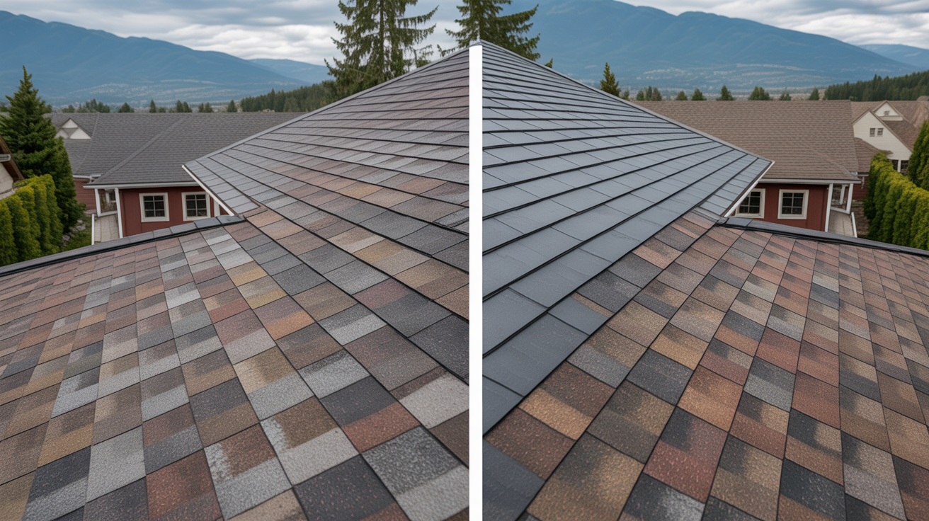 Roof Replacement - Before/After